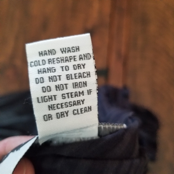 BB Dakota Ruffle Mini Dress Small Navy Blue Prairie Style Pleated - Picture 7 of 8